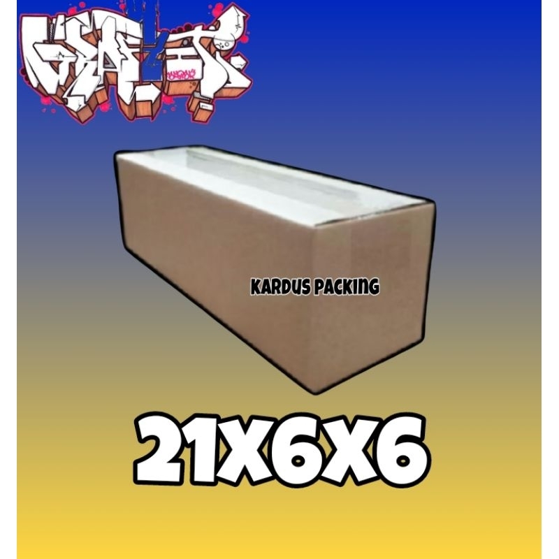 

kardus ukuran 21x6x6 kardus packing/kartonbox