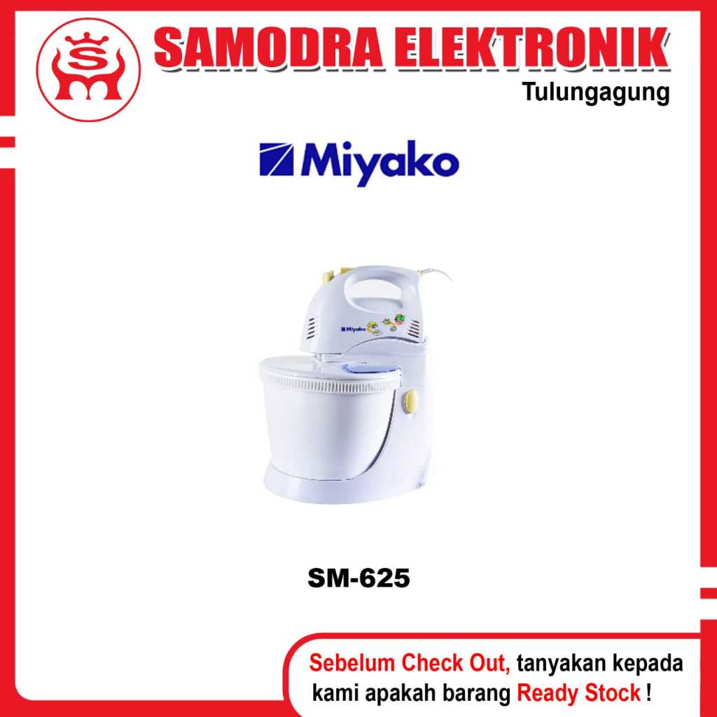 Stand Mixer Com MIYAKO SM-625 | Mixer Kue Duduk Miyako