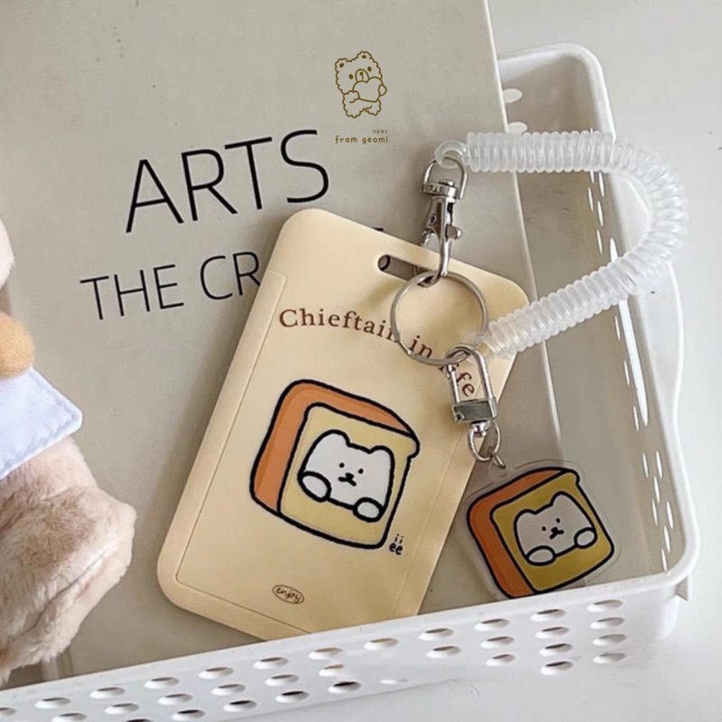 

FROMGEOMI Gae Lanyard Korea Style ID Card Slot Kartu Dompet Kecil Wanita Ready Stock COD