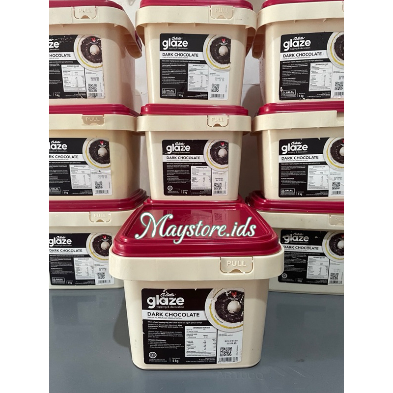 Kotak Glaze 5 kg, Kotak kosong, Kotak bekas, Ember Plastik, Vas bunga, Wadah bekas Collata Glaze, Ko