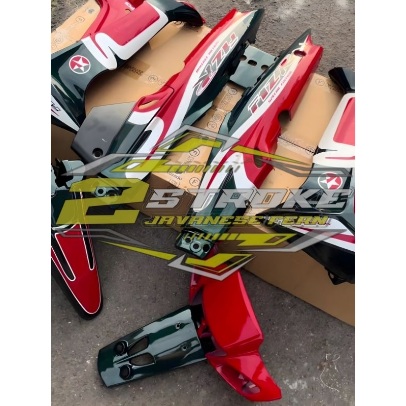 Fullset Body Halus Fizr Caltex Hijau Botol 2001 Body Set Yamaha Fizr Caltex Hijau 2001
