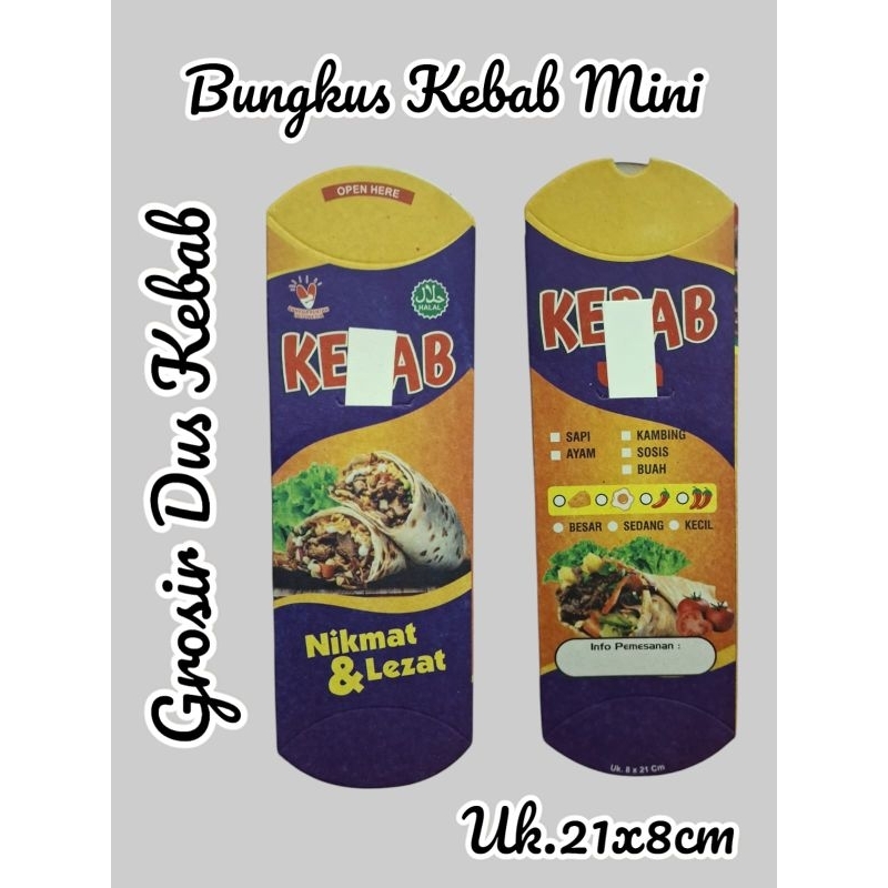 

[Grosir Dus Kebab]Bungkus Kebab mini uk.21x8cm isi 100