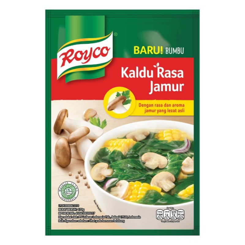 

Royko kaldu rasa jamur 170 gr
