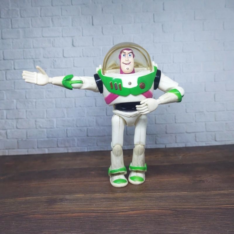 Buzz Lightyear no brand full artikulasi Happy Meal figure Toy Story mainan mcd Preloved