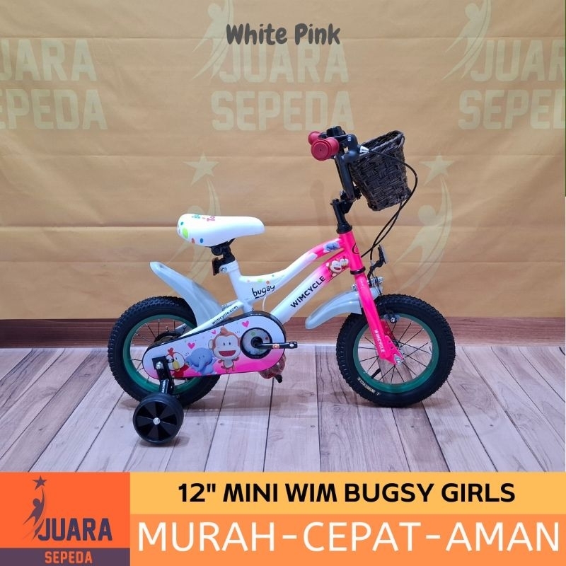 SEPEDA ANAK WIMCYCLE BUGSY GIRLS BMX MINI 12 INCH