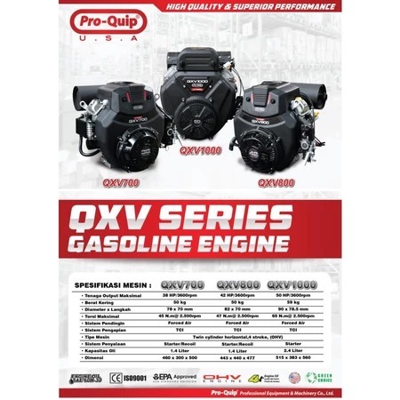 Engine TwinTurbo Pro-Quip QXV700 - 38HP