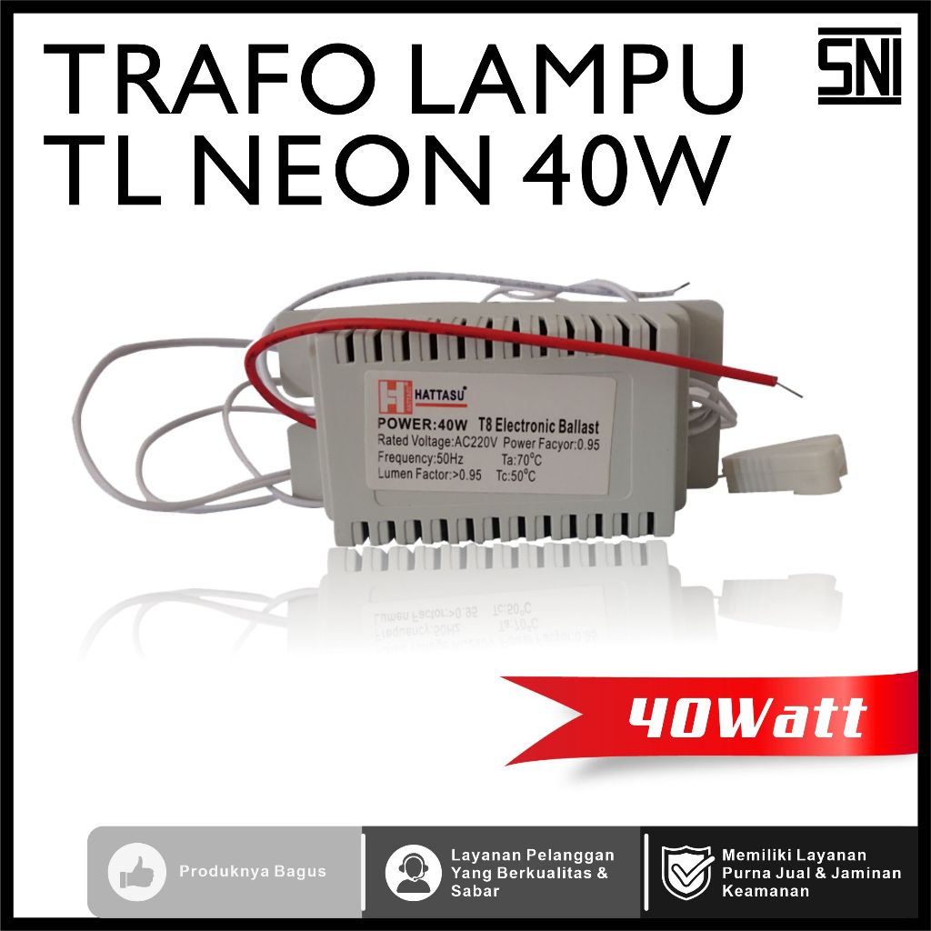 Trafo lampu TL Neon 40w electronik ballast