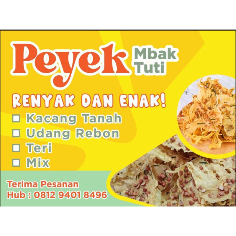 

PO - Peyek Kacang, Udang Rebon, Teri 5 Liter