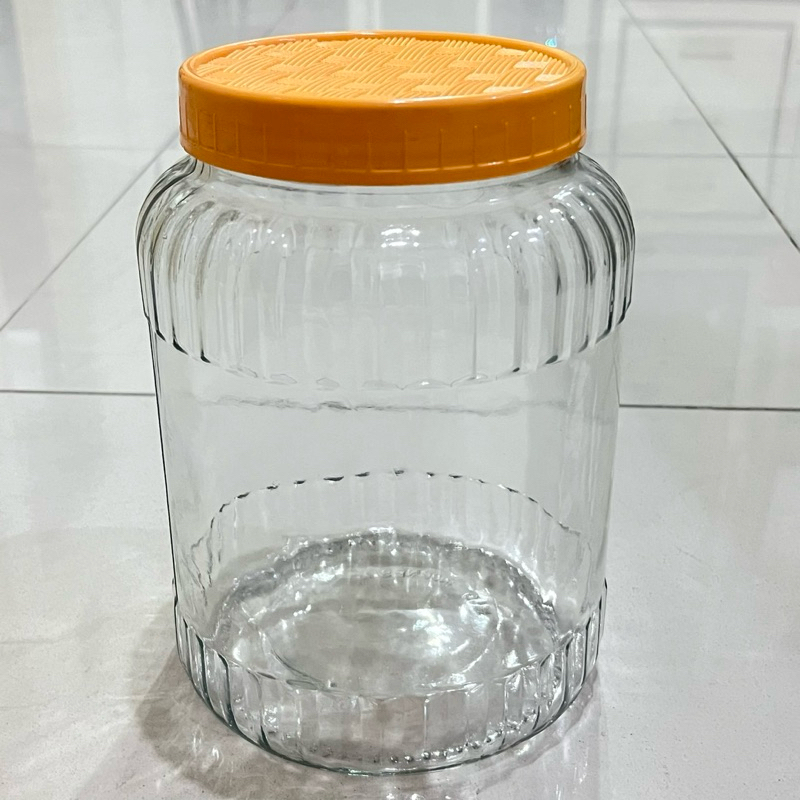 TOPLES KACA JUMBO BESAR TUTUP PLASTIK UKURAN 5 LITER TP5XXL TOPLES KUE TUTUP