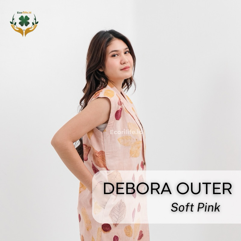 Debora Outer/Outer Wanita/OuterEcoprint/Outer Wanita Katun/Outer Kondangan Premium/Outfit Outer/Oute