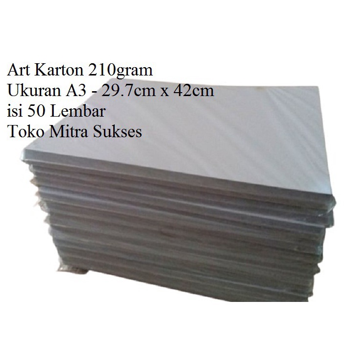 

qj Best Produk 5 Lembar Kertas Art Karton 21gram A3 N81