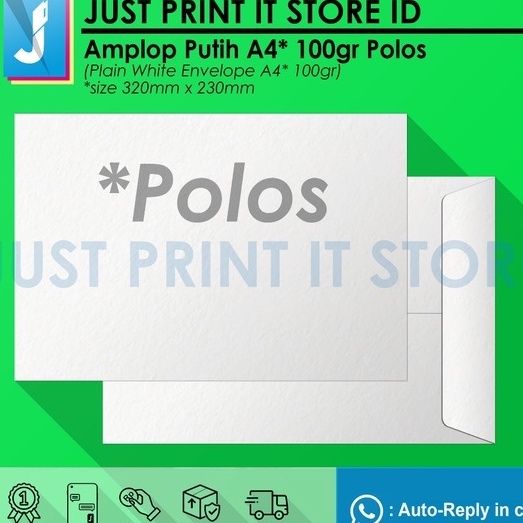 

Ready Amplop Putih A4 Polos L54