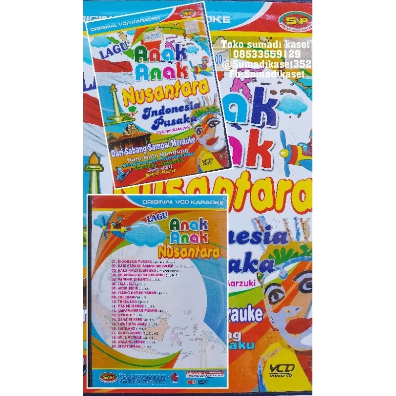 VCd lagu anak Nusantara Indonesia pusaka