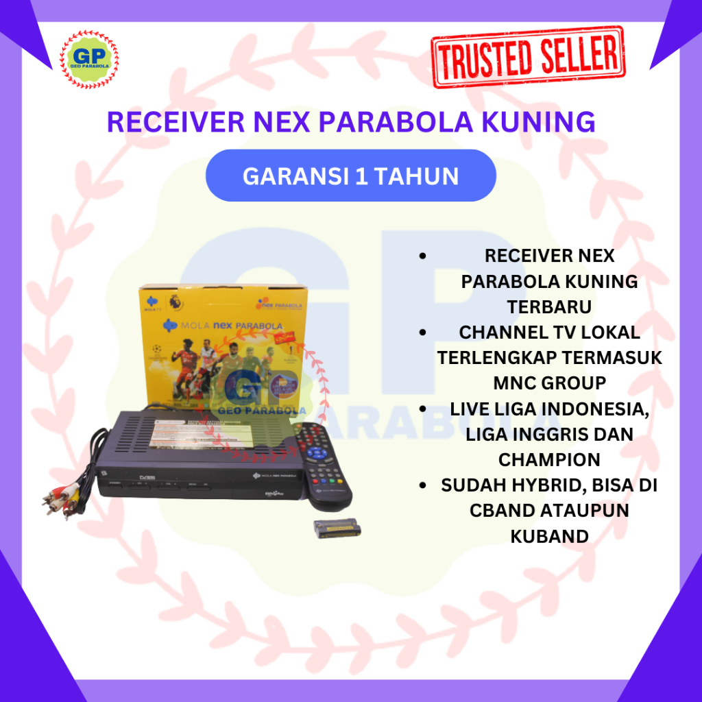 NEX RECEIVER PARABOLA NEX KUNING TERMURAH