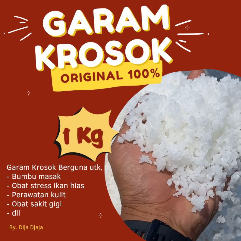 

[COD] GARAM KROSOK SERBAGUNA 1 KG [BISA UTK RUQYAH] ASLI DARI DEMAK