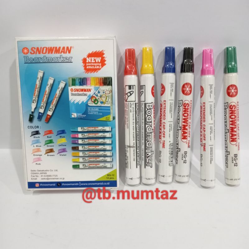 

Spidol Snowman Boardmarker/Bisa di Hapus
