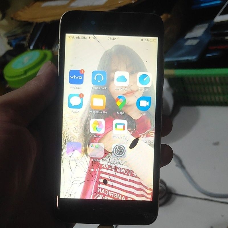 vivo y53 retak, minus baca deskripsi 
