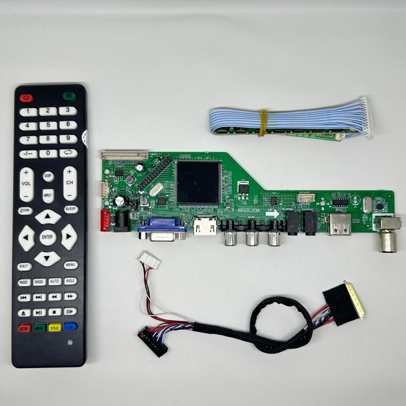 Modul Board Universal Controller TV Digital Monitor Layar LCD LED Laptop 40 Pin USB VGA HDMI