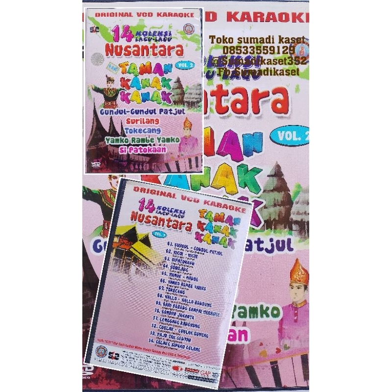 VCD 14 koleksi lagu Nusantara anak vol 2