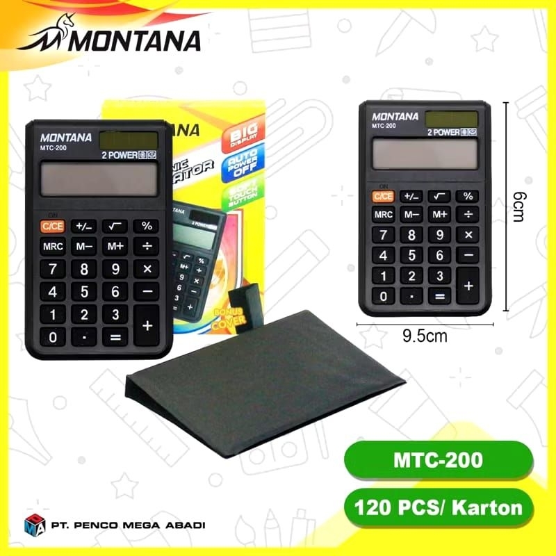 

CALCULATOR Montana / Kalkulator montana MTC -200 / 8 DIGITS