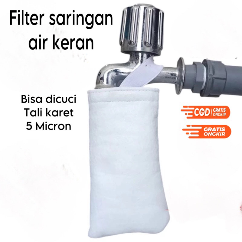 filter bag kain penjernih air sumur air keran saringan penjernih air keran