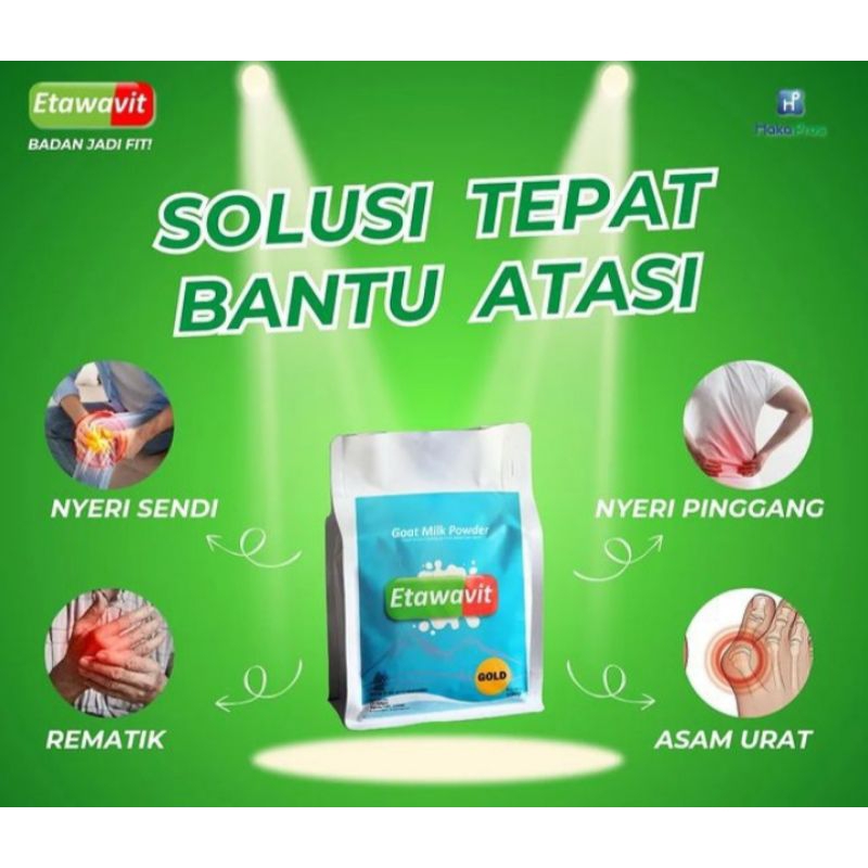 

ETAWAVIT ORIGINAL MEMBANTU MENGATASI ASAM URAT REMATIK NYERI SENDI DAN TULANG TANPA EFEK SAMPING