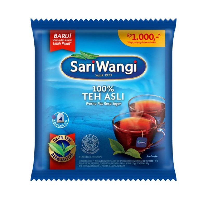 

SARIWANGI TEH CELUP SACHET ISI 4