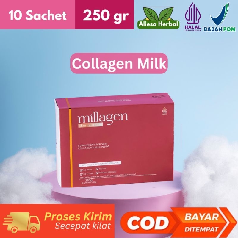 Millagen Susu Kolagen Menghilangkan Bekas Jerawat Merawat Kulit dan Rambut Serta Tulang Melancarkan 