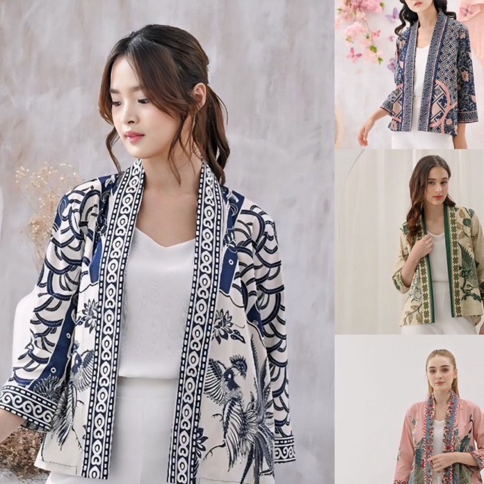 Bonuskan Outer Batik Wanita  Alisson Outer  Blazer Batik  Batik Modern Batik Premium  Batik 241  A71