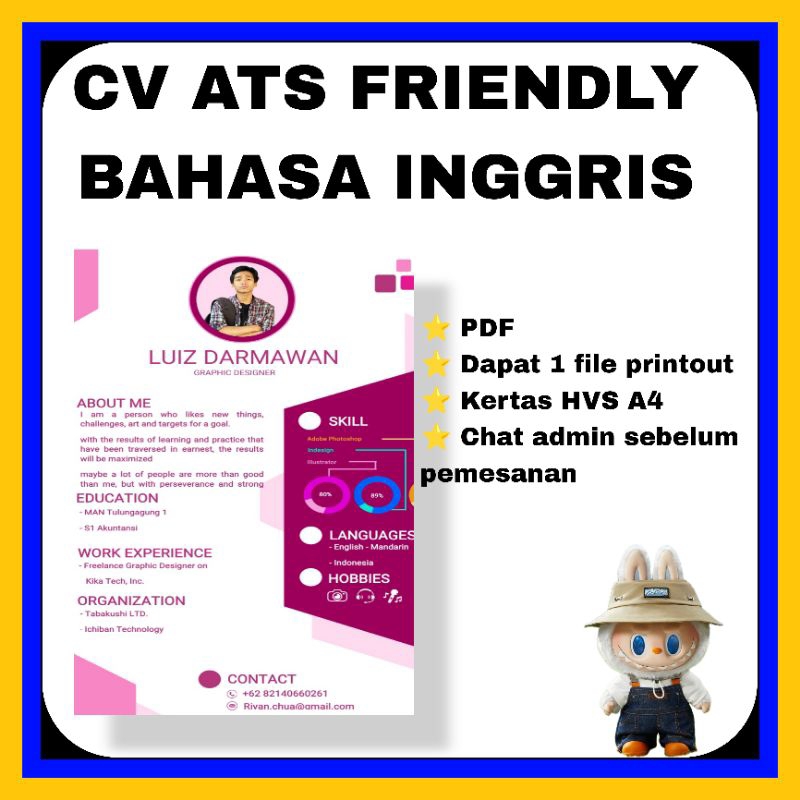 

Curriculum Vitae ATS Bahasa Inggris