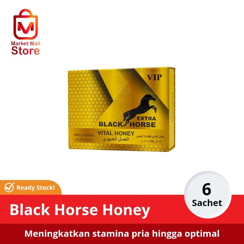 

Madu Vital Honey Black Horse Extra VIP 100% Natural 6 Sachet