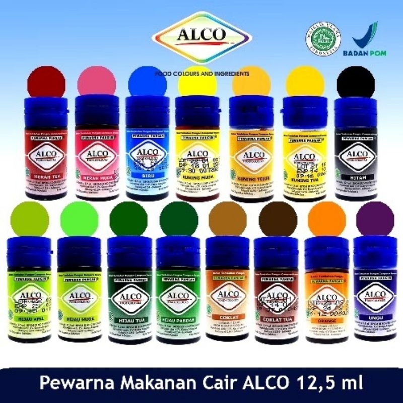 

Pewarna Makanan ALCO By Rajawali R&W 12.5ml