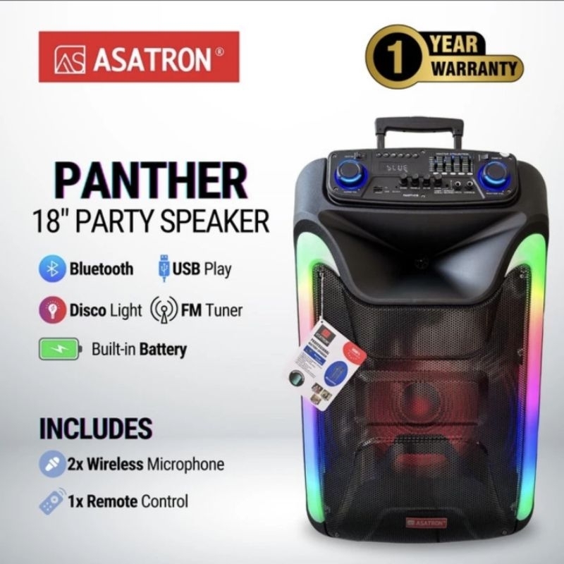 ASATRON Speaker Portable tipe Panther 18inch