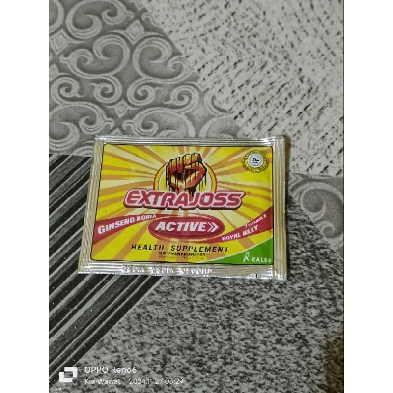Extra Joss Active Dan Anggur Suplemen Minuman