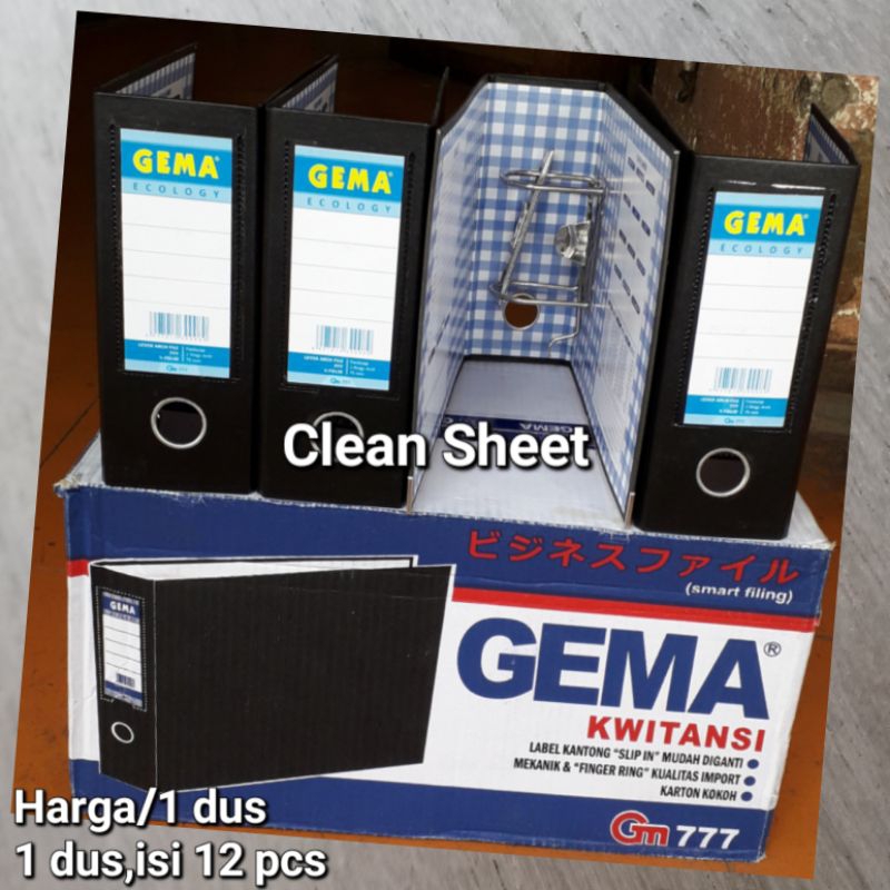 

Odner 1/2 folio(A5) gema 777(Harga/1 dus,isi 12 pcs)