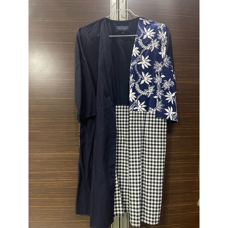 Cotton Ink Archipelago Outer Dress Batik Size S Preloved