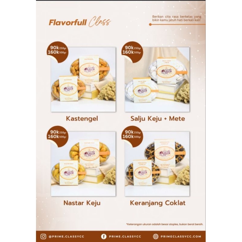 

Flavour Class By Prime Cookies