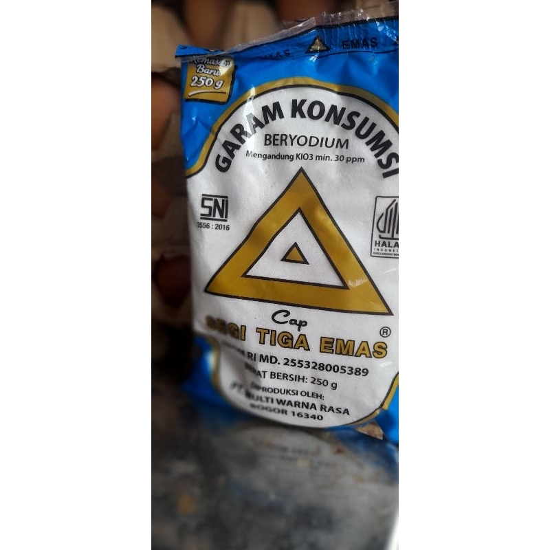 

garam halus segitiga mas 250 gr