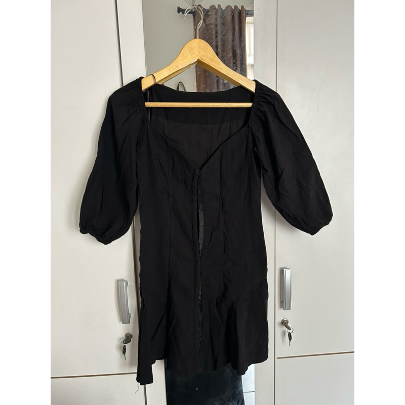 Preloved Dress ZARA hitam, Black dress ZARA Original
