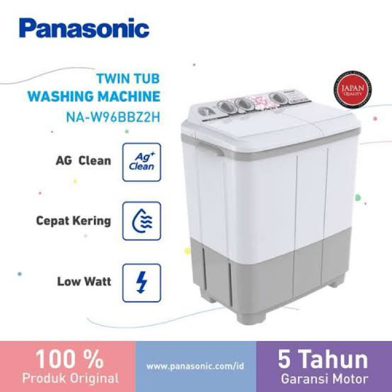 MESIN CUCI PANASONIC 2TABUNG 9KG