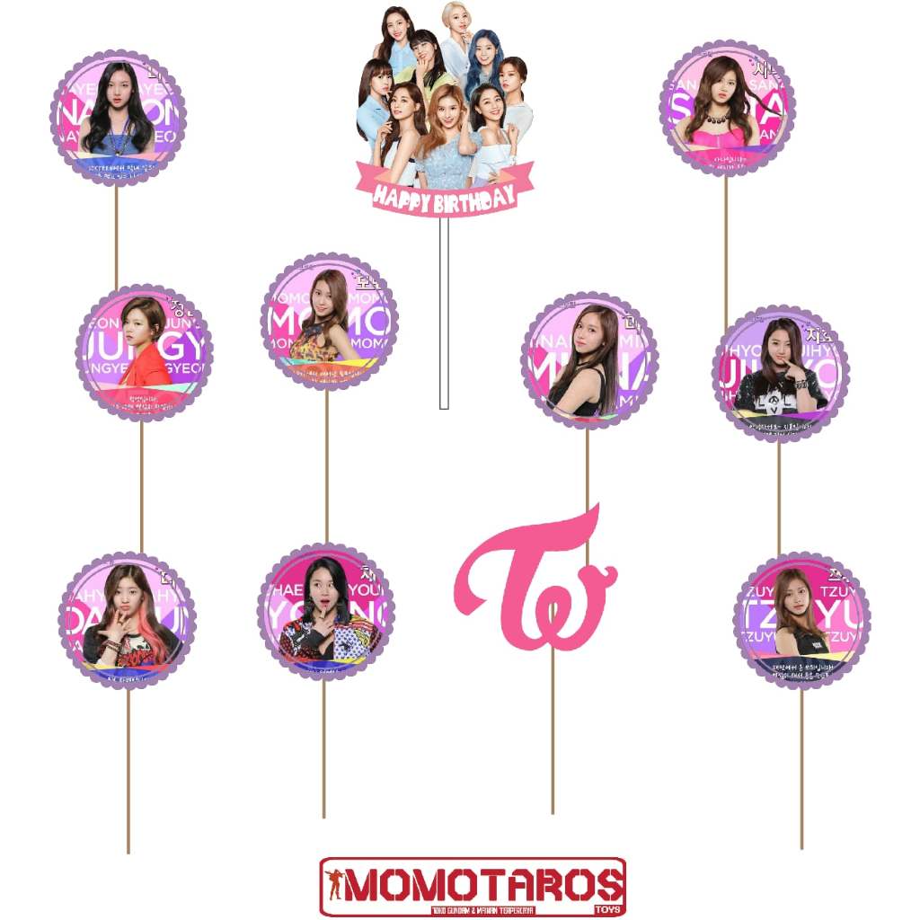 topper cake twice kpop set