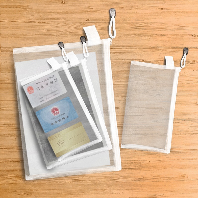 

LIOLIO Zipper Bag A4 A5 A6 Map Jaring Resleting Tas Dokumen