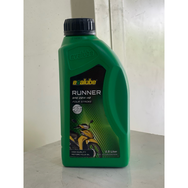 OLI EVALUBE 4T 0.8 LITER EVALUBE 4T RUNNER 800ML HIJAU DIJAMIN ASLI EVALUBE MOTOR 4T SESUAI GAMBAR