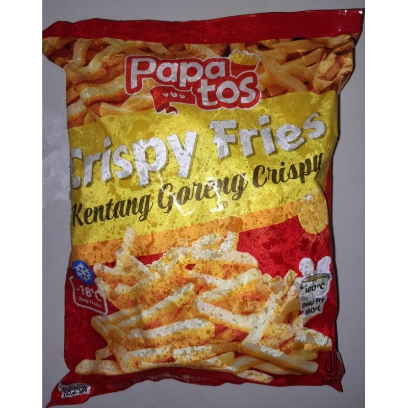 

Papatos Crispy Fries 1kg kentang goreng krispi