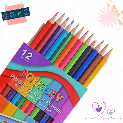 

Pensil Warna Panjang Squeezy