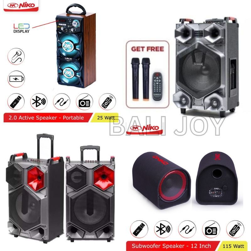 Speaker Bluetooth / speaker Wearless / Speaker Bass Subwoofer / speaker karaoke speaker tabung speak