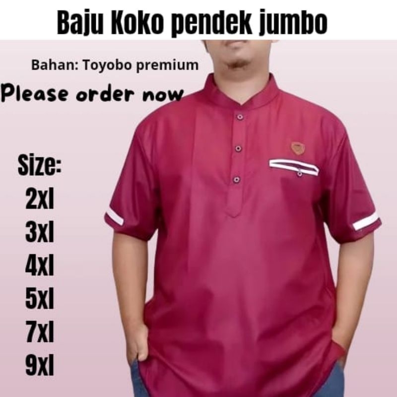 Koko Kurta Jumbo XXL XXXL Kurta Pria Big Size 5XL 7XL 9XL