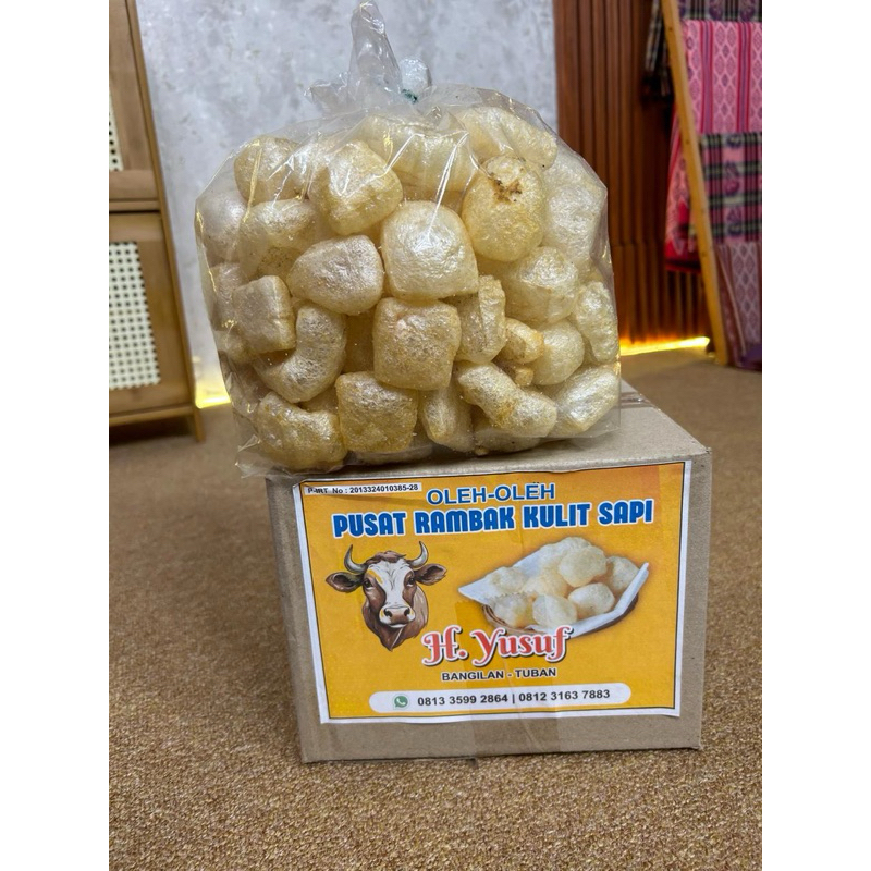 

kerupuk rambak kulit sapi pilihan halal premium