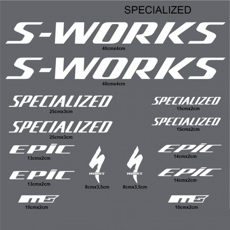 Sticker Decal S-WORKS sticker cutting sepeda SPECIALIZED