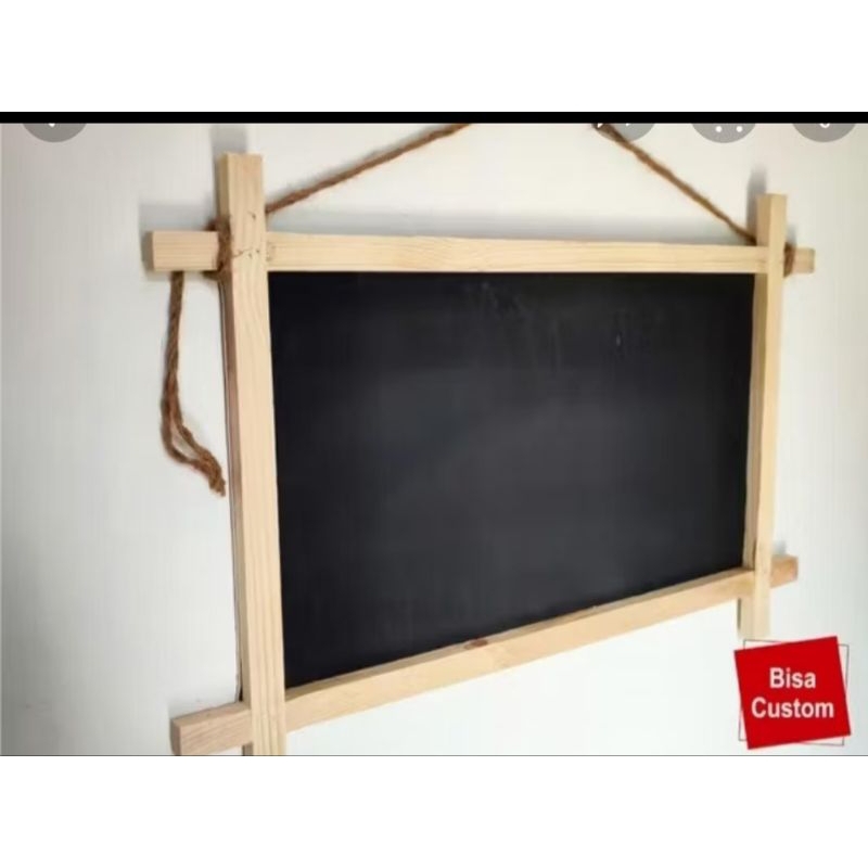 

Papan Tulis Kapur Gantung/ Black Board Gantung 60X40cm